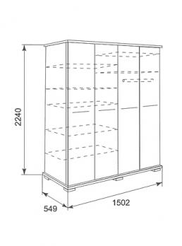 Модуль 3 Шкаф для одежды "Олеся" (Ижмебель)Ижмебель Модуль 3 Шкаф для одежды "Олеся" Модуль 3 Шкаф для одежды "Олеся" (Ижмебель)Ижмебель Модуль 3 Шкаф для одежды "Олеся"