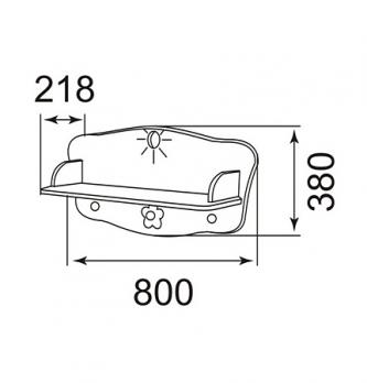 Модуль 7 Полка "Капитошка" (Ижмебель)Ижмебель Модуль 7 Полка "Капитошка" Модуль 7 Полка "Капитошка" (Ижмебель)Ижмебель Модуль 7 Полка "Капитошка"