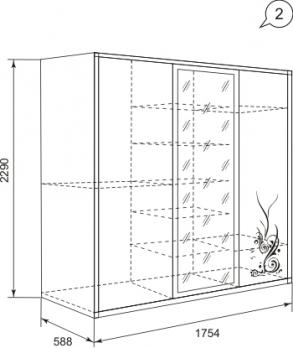 Шкаф-купе "Марианна" трехстворчатый (Ижмебель)Ижмебель Шкаф-купе "Марианна" трехстворчатый Шкаф-купе "Марианна" трехстворчатый (Ижмебель)Ижмебель Шкаф-купе "Марианна" трехстворчатый