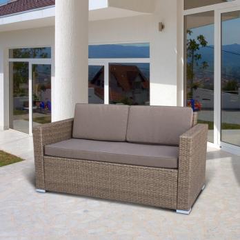 Плетеный диван из искусственного ротанга S52B-W56 Light brown (Афина-мебель)Афина-мебель Плетеный диван из искусственного ротанга S52B-W56 Light brown