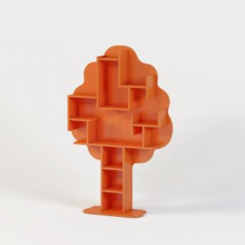 Стеллаж дерево (оранжевый) Домик (Милана-мебель)Милана-мебель Стеллаж дерево (оранжевый) Домик