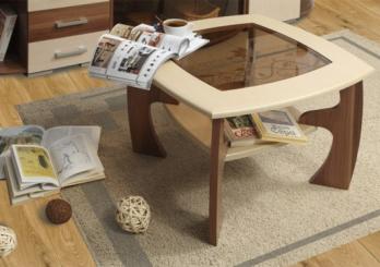 Журнальный стол Majesta-1 с пескоструем (Олимп-мебель)Олимп-мебель Журнальный стол Majesta-1 с пескоструем
