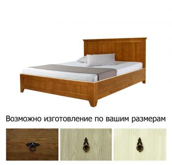Кровать на 140, брашированная сосна (Woodmos)Woodmos Кровать на 140, брашированная сосна