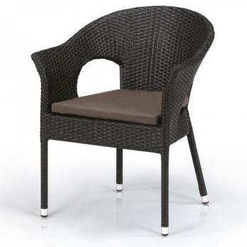 Плетеное кресло из искусственного ротанга Y97B-W53 Brown (Афина-мебель)Афина-мебель Плетеное кресло из искусственного ротанга Y97B-W53 Brown