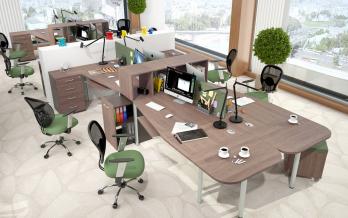 Комплект офисной мебели Икстен М К1 [Дуб Сонома] (SKYLAND)SKYLAND Комплект офисной мебели Икстен М К1 [Дуб Сонома]