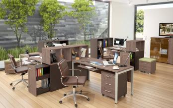 Комплект офисной мебели Икстен М К2 [Дуб сонома / Рено] (SKYLAND)SKYLAND Комплект офисной мебели Икстен М К2 [Дуб сонома / Рено]