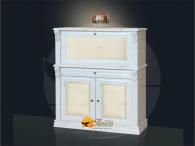 Комод с баром карамель/бежевый