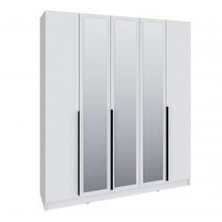 Шкаф Мадрид (2,0)  с 3 ящ. внутри с зеркалом белый