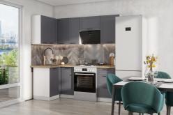 КГ Угловой Вектор 100*150 Графит (со столешницей, сонома, 26) в.19