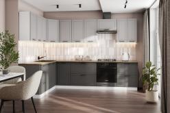 КГ Угловой Вектор 120*300 Нео;Графит (со столешницей, сонома, 26) в.66