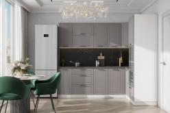 КГ Угловой Вектор 240*100 Грей (со столешницей, черный, 26) в.17