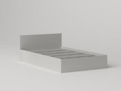 МС Охта Лайт Кровать 1.2 Белый гладкий