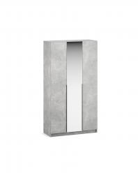 Шкаф Феникс-1 (3 дверцы с зеркалом), Бетон