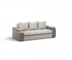 Диван прямой Атика NEW, Shape Walnut, Dream Stone, Крафт серый