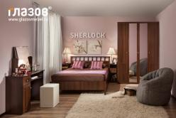 Глазов-мебель Спальня Шерлок (SHERLOCK) -4 орех 