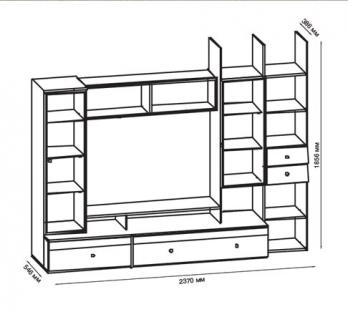 ПР-01 Шкаф-стеллаж комбинированный ()ПР-01 Шкаф-стеллаж комбинированный
