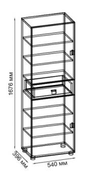 В-04 Шкаф для белья с ящиком малый (изготовление только в цвете венге каштан) ()В-04 Шкаф для белья с ящиком малый (изготовление только в цвете венге каштан)