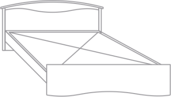 Кровать 2-х спальная "Каприз" (Интеди)Интеди Кровать 2-х спальная "Каприз"