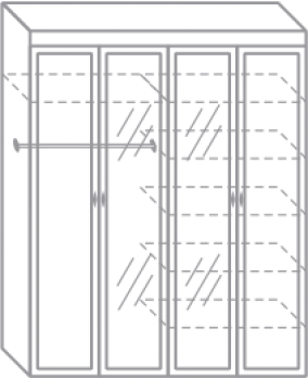 Шкаф для одежды "Ластория" (Интеди)Интеди Шкаф для одежды "Ластория"