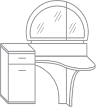 Стол туалетный "Каприз" (Интеди)Интеди Стол туалетный "Каприз"