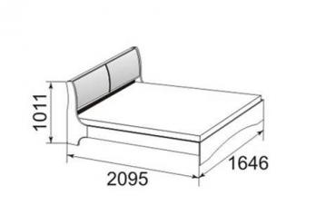 "Марианна" Кровать 1600 модуль 8 (Ижмебель)Ижмебель "Марианна" Кровать 1600 модуль 8
