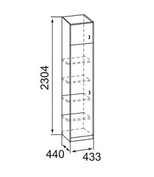 Модуль 2 Шкаф "Фортуна" (Ижмебель)Ижмебель Модуль 2 Шкаф "Фортуна"