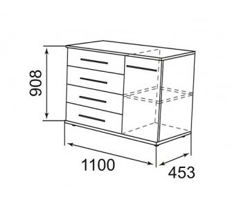 Модуль 4 Комод комбинированный "Олеся" (Ижмебель)Ижмебель Модуль 4 Комод комбинированный "Олеся" Модуль 4 Комод комбинированный "Олеся" (Ижмебель)Ижмебель Модуль 4 Комод комбинированный "Олеся"