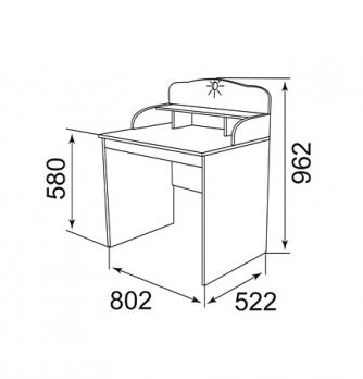 Модуль 4 Стол "Капитошка" (Ижмебель)Ижмебель Модуль 4 Стол "Капитошка"