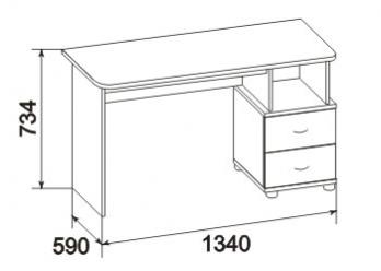 Модуль 6 Стол письменный "Джерри" (Ижмебель)Ижмебель Модуль 6 Стол письменный "Джерри"