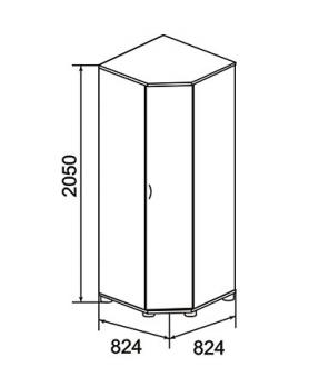 Модуль 8 Шкаф угловой "Джерри" (Ижмебель)Ижмебель Модуль 8 Шкаф угловой "Джерри"