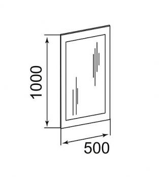 Модуль 8 Зеркало настенное "Фортуна" (Ижмебель)Ижмебель Модуль 8 Зеркало настенное "Фортуна"