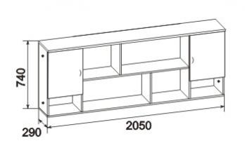 Модуль 9 Шкаф навесной "Джерри" (Ижмебель)Ижмебель Модуль 9 Шкаф навесной "Джерри"