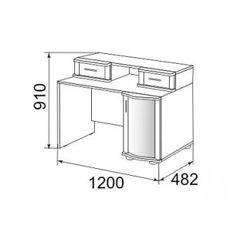 Модуль 9 Стол туалетный "Ника Премиум" (Ижмебель)Ижмебель Модуль 9 Стол туалетный "Ника Премиум"