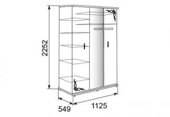"Орхидея" Шкаф для одежды с зеркалом 3-х дверный №7 (Ижмебель)Ижмебель "Орхидея" Шкаф для одежды с зеркалом 3-х дверный №7 "Орхидея" Шкаф для одежды с зеркалом 3-х дверный №7 (Ижмебель)Ижмебель "Орхидея" Шкаф для одежды с зеркалом 3-х дверный №7