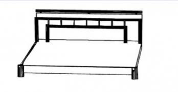 Кровать 2-х спальная "Саша-1" (Интеди)Интеди Кровать 2-х спальная "Саша-1"