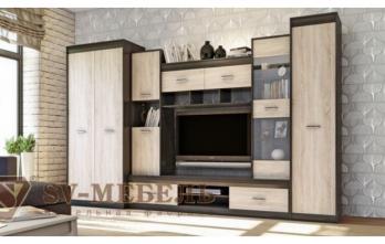 Модульная гостиная Гамма-19 (композиция 3) (СВ-Мебель)СВ-Мебель Модульная гостиная Гамма-19 (композиция 3)