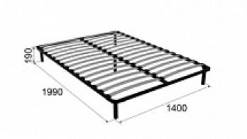 Ортопедическое основание 140*200 см ножка 185 мм-5 шт к кровати 22 "Ирис" (Арника)Арника Ортопедическое основание 140*200 см ножка 185 мм-5 шт к кровати 22 "Ирис"