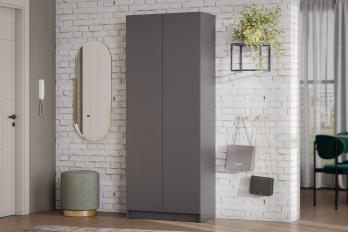 Шкаф двухстворчатый Бали, Графит серый (Арника)Арника Шкаф двухстворчатый Бали, Графит серый