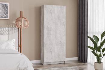 Шкаф двухстворчатый Бали, Цемент светлый (Арника)Арника Шкаф двухстворчатый Бали, Цемент светлый