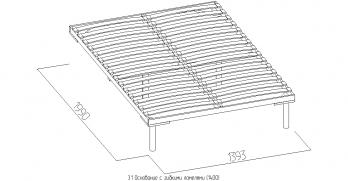 3.1 Основание с гибкими ламелями (1400) Дерево (Глазов-мебель)Глазов-мебель 3.1 Основание с гибкими ламелями (1400) Дерево