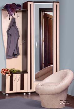Шкаф для одежды РОНДО с зеркалом 2-3403 (Гранд Кволити)Гранд Кволити Шкаф для одежды РОНДО с зеркалом 2-3403