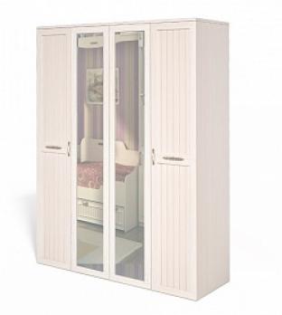 Шкаф для платья и белья четырехдверный "Соната" ИД 01.119 (Интеди)Интеди Шкаф для платья и белья четырехдверный "Соната" ИД 01.119