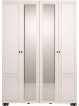 1 Шкаф для одежды 4-х дв. с зеркалом «Лукреция» (Ижмебель)Ижмебель 1 Шкаф для одежды 4-х дв. с зеркалом «Лукреция»
