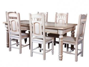Стол обеденный "Викинг GL-05" 200 см (отделка браширование) (Лидская мебельная фабрика )Лидская мебельная фабрика  Стол обеденный "Викинг GL-05" 200 см (отделка браширование)