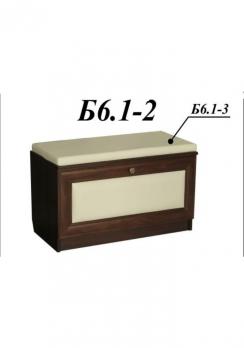 Обувница с мягким сиденьем Благо Б6.1-2 + Б6.1-3 (Мебель Благо)Мебель Благо Обувница с мягким сиденьем Благо Б6.1-2 + Б6.1-3