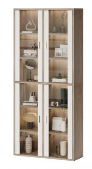 Стеллаж для книг СУ (Ш2В2)+4ФС Нельсон комбинированный (Мэрдэс)Мэрдэс Стеллаж для книг СУ (Ш2В2)+4ФС Нельсон комбинированный