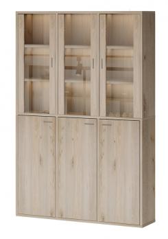 Стеллаж СУ (Ш3В2)+3ФГ+3ФС Нельсон однотон (Мэрдэс)Мэрдэс Стеллаж СУ (Ш3В2)+3ФГ+3ФС Нельсон однотон