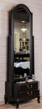 Прованс Зеркало напольное (черное состаренное) (Mobilier de Maison)Mobilier de Maison Прованс Зеркало напольное (черное состаренное)