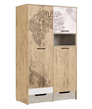 «Дублин Стоун» Модуль 10 Шкаф для одежды (МСТ Мебель)МСТ Мебель «Дублин Стоун» Модуль 10 Шкаф для одежды