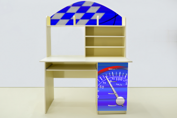 Стол письменный Молния Синяя (ВиВера мебель)ВиВера мебель Стол письменный Молния Синяя